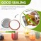 FGSAEOR Canning Lids and Rings (52 Count, 86mm WIDE Mouth Mason Jar Lids and Bands for Ball and Kerr Jars, Split-Type Metal Canning Jar Lids with Silicone Seals for Canning.
