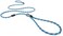 مجموعة EzyDog Luca All-in-One Slip Collar Climbing Rope Dog Leash Combo - مقود كلاب للتحكم والتدريب والتصحيح والتمرين - مثالي للكلاب المتوسطة والكبيرة (فاتح، أزرق).