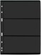 MUDOR Stamp Pages for Album Binder, 10 Sheet (20 Page3 Rows Pages for Collectors, Professional Pack (3 Rows.