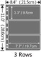 MUDOR Stamp Pages for Album Binder, 10 Sheet (20 Page3 Rows Pages for Collectors, Professional Pack (3 Rows.