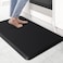 KitchenClouds Kitchen Mat Cushioned Anti Fatigue Rug 17. 3"x28" Waterproof, Non Slip, Standing and Comfort Desk/Floor Mats for House Sink Office (Black.