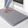 KitchenClouds Kitchen Mat Cushioned Anti Fatigue, 17"x28", Non Slip Kitchen Rugs and Mats, Waterproof Kitchen Mats for Floor, Standing Desk Mat Comfort Floor Mats for House,Sink,Office,Kitchen (Grey.