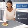 KitchenClouds Kitchen Mat Cushioned Anti Fatigue, 17"x28", Non Slip Kitchen Rugs and Mats, Waterproof Kitchen Mats for Floor, Standing Desk Mat Comfort Floor Mats for House,Sink,Office,Kitchen (Grey.
