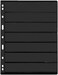 MUDOR Stamp Pages for Stamp Album Binder, 10 Sheet (20 Page7 Rows Pages for Stamp Collectors, Professional Pack (7 Rows.