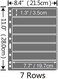 MUDOR Stamp Pages for Stamp Album Binder, 10 Sheet (20 Page7 Rows Pages for Stamp Collectors, Professional Pack (7 Rows.