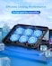 AICHESON Laptop Cooling Pad for 12-15. 6 inch, 6 Cooler Fans with Blue Lights, 2 USB Ports.