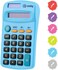 Enday Calculator Blue, Basic Small Solar and Battery Operated, Large Display Four Function, Auto Powered Handheld Calculator School and Kids Available in Green, Red, Purple, Grey, Pink, 1 PK &ndash; by.
