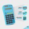 Enday Calculator Blue, Basic Small Solar and Battery Operated, Large Display Four Function, Auto Powered Handheld Calculator School and Kids Available in Green, Red, Purple, Grey, Pink, 1 PK &ndash; by.