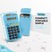 Enday Calculator Blue, Basic Small Solar and Battery Operated, Large Display Four Function, Auto Powered Handheld Calculator School and Kids Available in Green, Red, Purple, Grey, Pink, 1 PK &ndash; by.