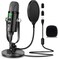 PROAR Microphone for Podcast, USB Microphone Kit for Phone, PC/Micro/Mac/Android,Professional PlugPlay Studio Microphone with Stand for Gaming, Online Chatting, Videos, Voice Overs, Streaming.