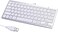 Powboro 2021 Upgraded PC Computer Laptop Mini USB Wired Keyboard for Mac and Windows 78 Scissor Keys Small Super Thin Compact Multimedia Keyboard (Silver.