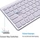 Powboro 2021 Upgraded PC Computer Laptop Mini USB Wired Keyboard for Mac and Windows 78 Scissor Keys Small Super Thin Compact Multimedia Keyboard (Silver.