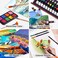 Color More 175 Piece Deluxe Art Set with 2 Drawing Pads, Acrylic Paints,Crayons,Colored Pencils,Paint Set in Wooden Case,Professional Art Kit,Art Supplies for Adults,Teens and Artist,Paint Supplies.