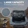 MIER 90L Water Resistant Backpack Duffle Heavy Duty Convertible Duffle Bag with Backpack Straps for Gym, Sports, Travel, Grey.