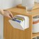 MORNITE Bathroom Canisters Organizer Storage Box Container Feminine Day Overnight Pad Holder Cotton Qtip Makeup Sponges Holder,White.