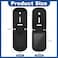 Sadnyy Neck Chain Badge Holder Leather Police Badge Holder Security Card Holder with Inside ID Storage Universal Chain Badge Sleeve for Police, Firefighter, Detective (Rectangle.
