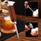 LINALL Ice Pick Set of 4 - Stainless Steel Ice Chipper with Wood Handle, Japanese style Ice Crusher Ice Tong ideal for Bars, Bartender. Best Carving Tool (4PCS SET.