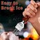 LINALL Ice Pick Set of 4 - Stainless Steel Ice Chipper with Wood Handle, Japanese style Ice Crusher Ice Tong ideal for Bars, Bartender. Best Carving Tool (4PCS SET.