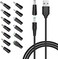 Powseed 5V Universal DC Power Cable, USB to DC Charging Cord with 13pcs Adapter Plugs for Webcam Router, Power Bank, Toy, Recorder, Bluetooth Speaker, Scanner, DVR, Hard Disk Box, USB-HUB etc.