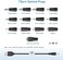 Powseed 5V Universal DC Power Cable, USB to DC Charging Cord with 13pcs Adapter Plugs for Webcam Router, Power Bank, Toy, Recorder, Bluetooth Speaker, Scanner, DVR, Hard Disk Box, USB-HUB etc.