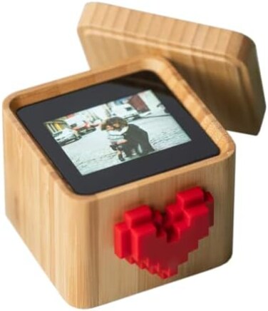Lovebox ColorPhotoLove Note MessengerMeaningful Gift for Mom, Dad, Wife, Husband, Grandma, Grandpa, Kids, Couple Gift, Long Distance Relationship Gift.