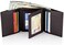 Stealth Mode Leather Trifold RFID Wallet for Men with Flip Out ID Holder.