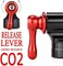 طقم نفخ إطارات الدراجات الهوائية Kadacha CO2 مع 5 خراطيش CO2 ملولبة سعة 16 جرام - متوافق مع صمام PrestaSchrader - مضخة إطارات دراجات هوائية محمولة تعمل بغاز ثاني أكسيد الكربون، تأتي مع طقم إصلاح غراء