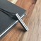 Stoic Muse Memento Mori Engraved Pendant Bar Necklace, Stainless Steel, not applicab.