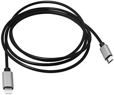 meenova iOS 17 to MicroUSB OTG Cable Compatible with Shure MV5, MV51, MV88and Mvi (AMV-LTG15, Motiv Products, 1. 5m 5feet, for iPhone 14 13 12 Mini Pro Max,11, Xs Xr, New SE 8, AMV-LTG15 Replacement.