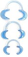 Impressive Smile Dental Cheek Retractor Mouth Opener for Teeth Whitening Clear Blue C-Shape (Size S, M, L Pack of 3.