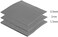 OwlTree 3 Pack Thermal Pad,100x100mm 0. 5mm 1mm 1. 5mm Highly Efficient Thermal Conductivity 12. 8W/mK,Heat Resistant Silicone Grease Thermal Pads for Laptop Heatsink CPU GPU SSD IC LED Cooler.