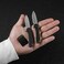 CIVIVI Mini Elementum Flipper Pocket Knife, Small folding Knife with 1. 83" 14C28N Blade, Copper and Stainless Steel Handle C18062Q-2.