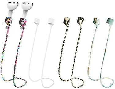 MULTAICH Magnetic Anti-Lost Lanyard for AirPods Earphone,Colorful Soft Silicone Sports Straps, Neck Rope Cord.