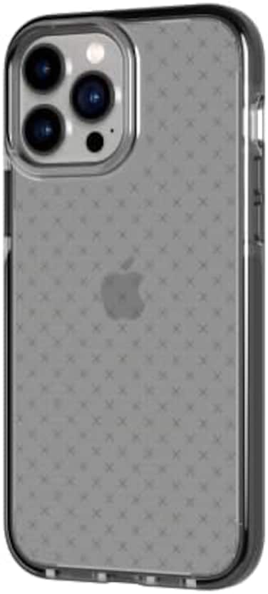 tech21 Evo Check لهاتف iPhone 13 Pro Max – غطاء حماية فائق للهاتف مع حماية من السقوط المتعدد من ارتفاع 16 قدمًا، أسود.