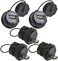ANMBEST 5PCS USB2.0 Panel Mount Connector, IP67 Waterproof Outdoor USB Plug Adapter Female to Female Socket with Waterproof/Mass Cap (M25 5PCS.