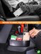 Savadicar GT-3 JK Shifter Storage Box, Gear Shift Console Side Tray Organizer for 2011-2018 Jeep Wrangler JK JKU, Interior Accessories, Reserved USB Charger Extender Slot, Black.
