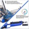 K KERNOWO Desoldering Iron Electric Solder Sucker, Solder Removal Tool One-Hand Operated Desoldering Gun with 2pcs Desoldering Nozzles, 1pcs Solder Wick, 1pcs Soldering Tip and 1pcs Cleaning Pin (Blue