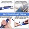 K KERNOWO Desoldering Iron Electric Solder Sucker, Solder Removal Tool One-Hand Operated Desoldering Gun with 2pcs Desoldering Nozzles, 1pcs Solder Wick, 1pcs Soldering Tip and 1pcs Cleaning Pin (Blue