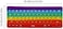 Fetinar Push Toy Pop Bubble Fidget Sensory Toys Push It Pop Fidget Toys Rainbow Keyboard Shape, Pop Silicone Popper Toy Anxiety Stress Reliever Relief Autism Learning Materials Game Gift for Kids (Rai