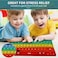 Fetinar Push Toy Pop Bubble Fidget Sensory Toys Push It Pop Fidget Toys Rainbow Keyboard Shape, Pop Silicone Popper Toy Anxiety Stress Reliever Relief Autism Learning Materials Game Gift for Kids (Rai