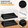 KKU Display Case for Minifigure Action Figures Blocks, Acrylic Minifigure Display Case Box Storage with 3 Movable Steps Gift for Kids Adults (Black, 1 Pack.