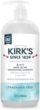 Kirk's 3-in-1 Castile Liquid Soap byFragrance Free SoapHead-to-Toe Natural Shampoo, Face SoapBody Wash for Men, WomenChildren32 Fl Oz.