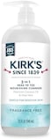 Kirk's 3-in-1 Castile Liquid Soap byFragrance Free SoapHead-to-Toe Natural Shampoo, Face SoapBody Wash for Men, WomenChildren32 Fl Oz.