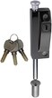 FIREFLYWEB Spring Loaded Latch pin Black Heavy Duty Sliding Bolt Marine Grade 2023 Update,Barrel Bolt Thickened Vertical Latch Door Lock Cane Bolts for Gates Garage barn Double Door (Black.