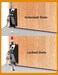 FIREFLYWEB Spring Loaded Latch pin Black Heavy Duty Sliding Bolt Marine Grade 2023 Update,Barrel Bolt Thickened Vertical Latch Door Lock Cane Bolts for Gates Garage barn Double Door (Black.