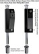 FIREFLYWEB Spring Loaded Latch pin Black Heavy Duty Sliding Bolt Marine Grade 2023 Update,Barrel Bolt Thickened Vertical Latch Door Lock Cane Bolts for Gates Garage barn Double Door (Black.