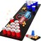 GOLDGE 63 x 23. 6 inches Beer Pong Table Mat, Drinking Games for Adults Party, 8pcs Beer Pong Balls, 30pcs Beer Pong Cups.