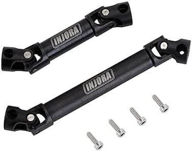 INJORA Steel Drive Shaft 2Pcs Center Drive Shaft for Axial SCX24 AXI00002 JLU AXI00001 C10 Bronco AXI00006 Upgrate Parts.