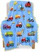 BOOPBEEP Construction Toddler Blanket for Boys Girls Lightweight Baby Kids Blanket Cute Soft Small Truck Car Blankets Comfy Fleece Flannel Plush Blue Throw Blankets Gifts 40x50.