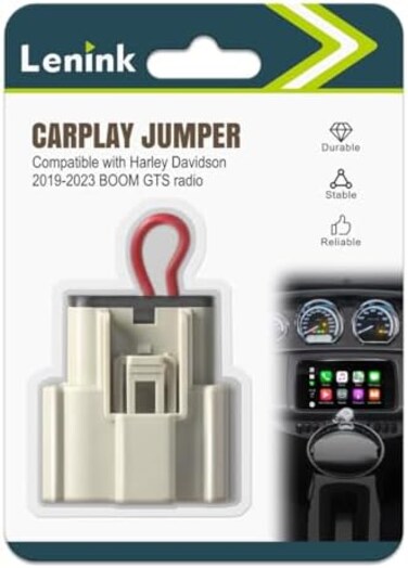 وصلة Lenink Carplay متوافقة مع راديو Harley Davidson GTS موديل 2019 وما بعده لـ Road Glide أو Street Glide مع Boom.